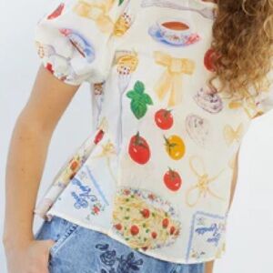 Lisa Says Gah Limited Edition Buon Appetito Blouse